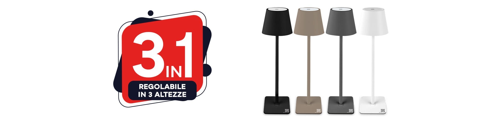 3 IN 1 - LAMPADE DA TAVOLO