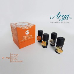 Arya HD - Pack Oli Organique - Set 4 oli essenziali da 5 ml 100% Made in Thailand (AROMI ORGANICI). (VIOLA)