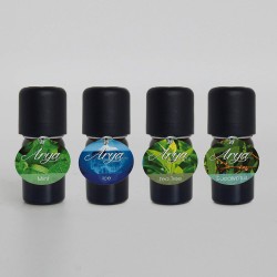 Arya HD - Pack Oli Organique - Set 4 oli essenziali da 5 ml 100% Made in Thailand (AROMI ORGANICI). (BLU)