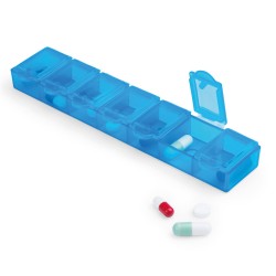 T-Pill Blue Week - 7 Scomparti Porta Pillole Settimanale