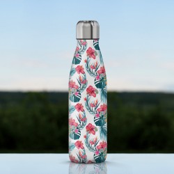The Steel Bottle - 6 Exotic Flowers