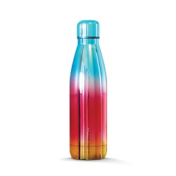 The Steel Bottle - 18 Gold red blue