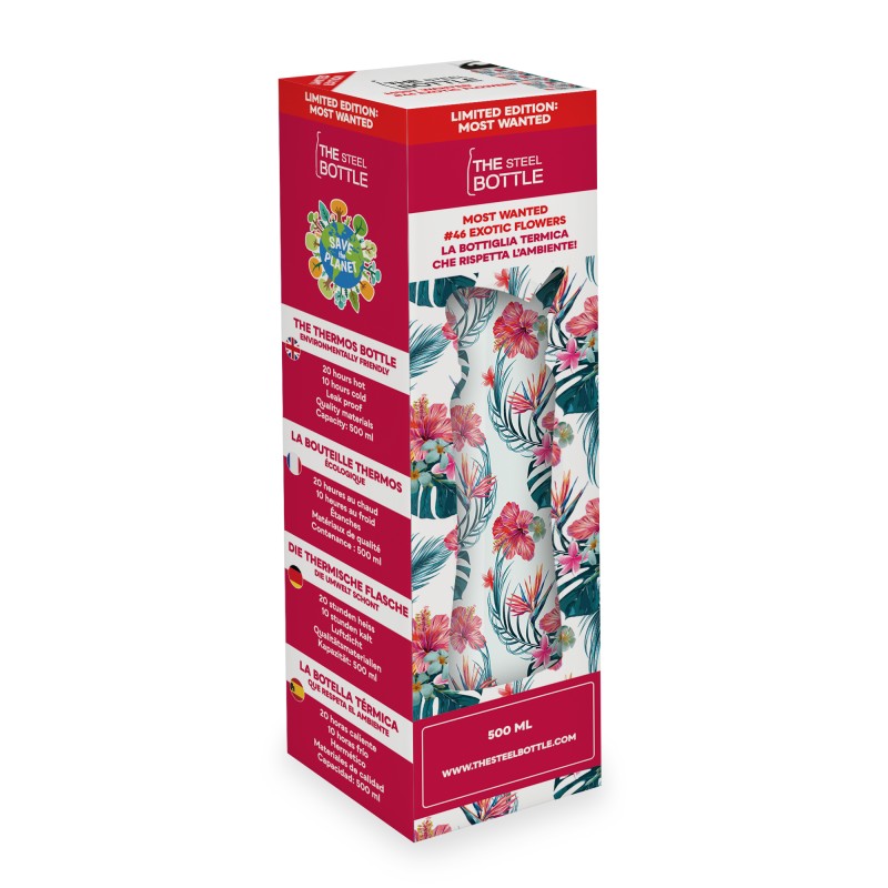 The Steel Bottle – Thermoflasche MW #46 Exotic Flowers - Image 2