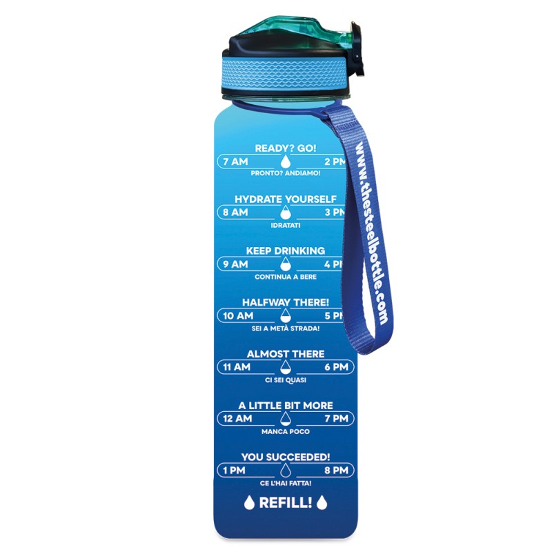 The Steel Bottle – Thermoflasche MWB #3 Blue & Aquamarine (1L) - Image 1