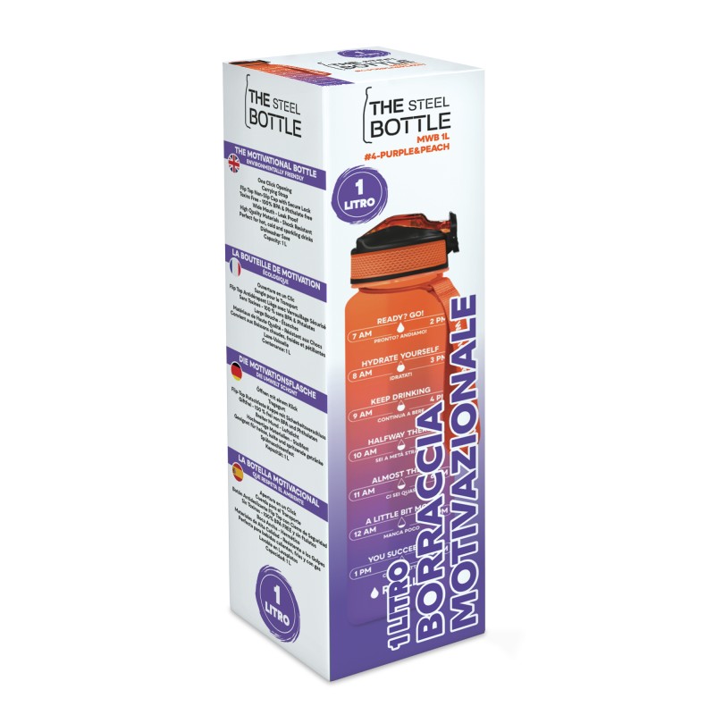 The Steel Bottle – Thermoflasche MWB #4 Purple & Peach (1L) - Image 2