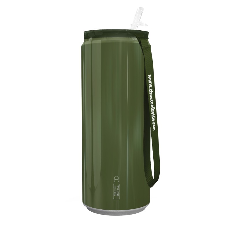The Steel Bottle – Thermoflasche #70 Tin Military Green - Image 1