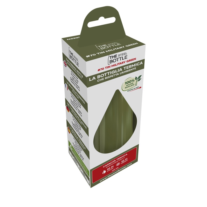 The Steel Bottle – Thermoflasche #70 Tin Military Green - Image 2