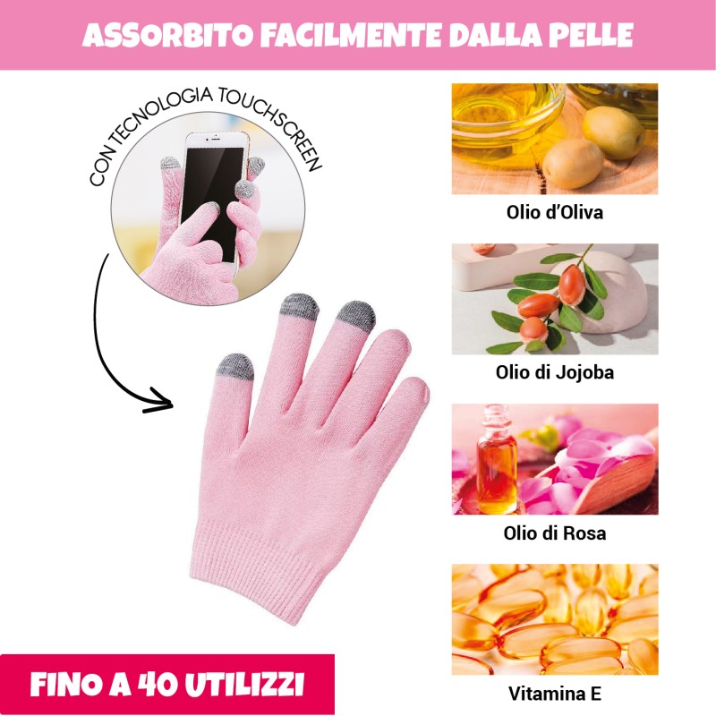 Guanti ThumbsUp. Smart Touch Per Smartphone - Rosa, Taglia Unica - Tessuto Conduttivo Per Usare Il Touchscreen - 2